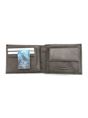 Confezione regalo portafoglio in pelle + cintura in pelle, per uomo, marca Armata di mare, art. DK325-35.425 7