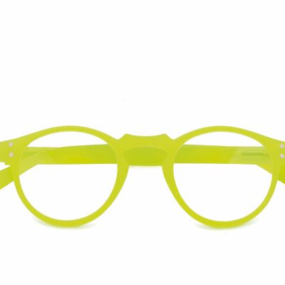 Lesebrille „ROUND FLUO“ – Gelb