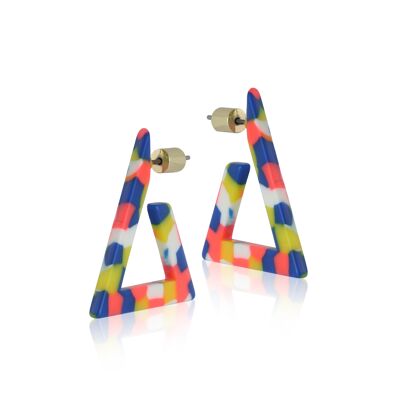 DARIA RESIN TRIANGLE EARRINGS 2471
