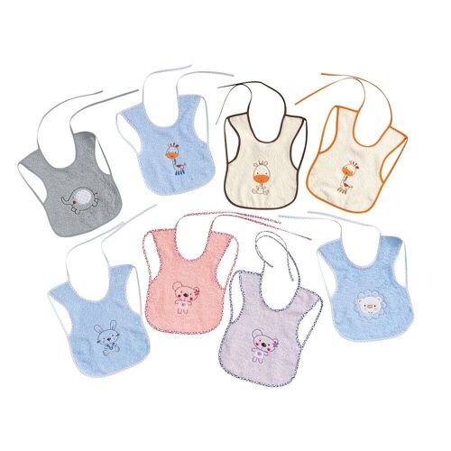 BABY BIB TERRY 25X35 (PACK 12 UNITS)