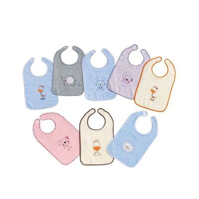 BABY BIB TERRY WITH VELCHRO 20X30 (PACK 12 UNITS) 2