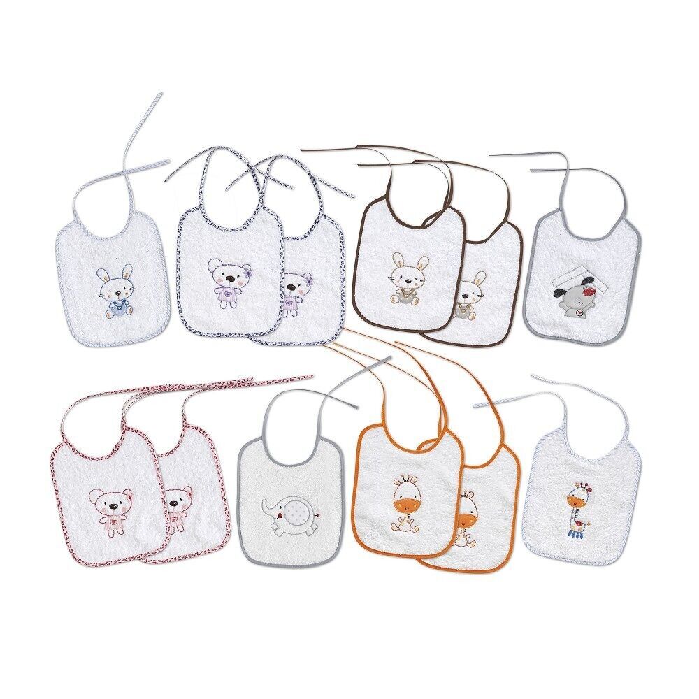 Lätzchen aus Frottee 20 x 25 (Packung mit 12 Einheiten)