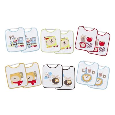 BIB WITH RUBBER COLLAR 20X25 (PACK 12 UNITS)