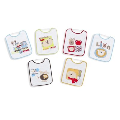 BIB WITH RUBBER COLLAR 20X25 (PACK 2 UNITS IN HANGER)