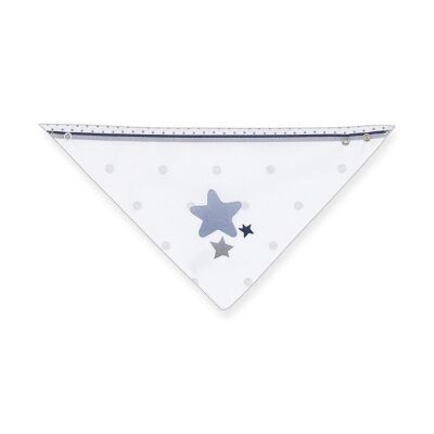 BANDANA BIB - 38X22 - COTTON FABRIC - MOD. AMOROSOS - BLUE