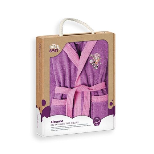 BATHROBE IN GIFT BOX - S - 14 - VIOLET