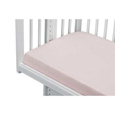FITTED SHEET FOR BASSINET POPELIN 100% COTTON - PINK