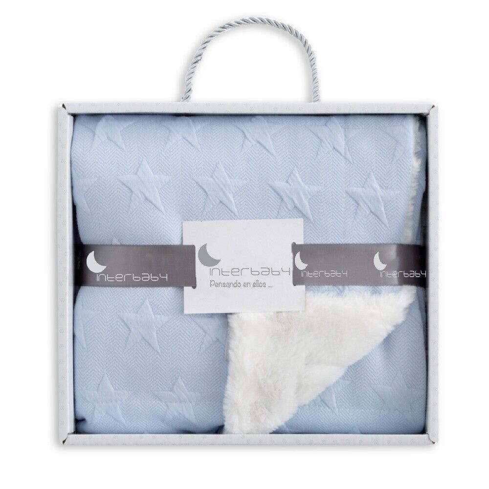 DECKE - 80 X 110 - KORALLENFLECCE - MOD. UNIVERSO - BLAU