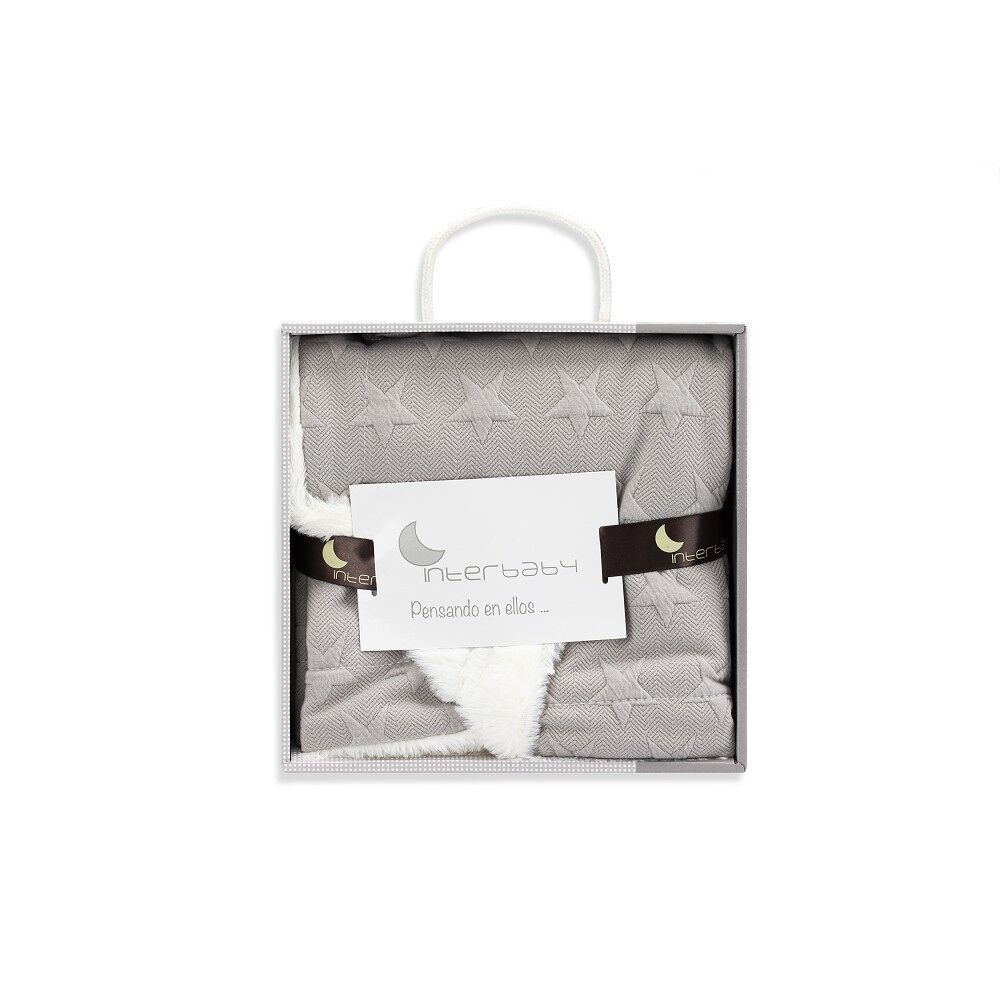 DECKE - 80 X 110 - KORALLENFLECCE - MOD. UNIVERSO - GRAU