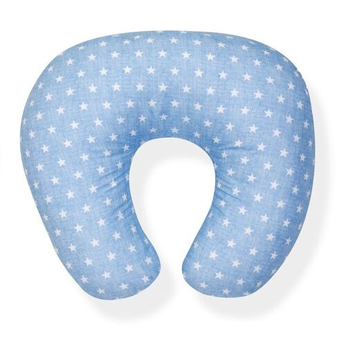 BREASTFEEDING PILLOW - 65X65 CMS. - MOD. STAR - BLUE