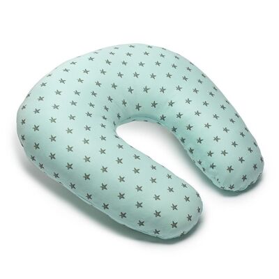 BREASTFEEDING PILLOW - 65X65 CMS. JERSEY FABRIC - MOD. STAR - GREEN