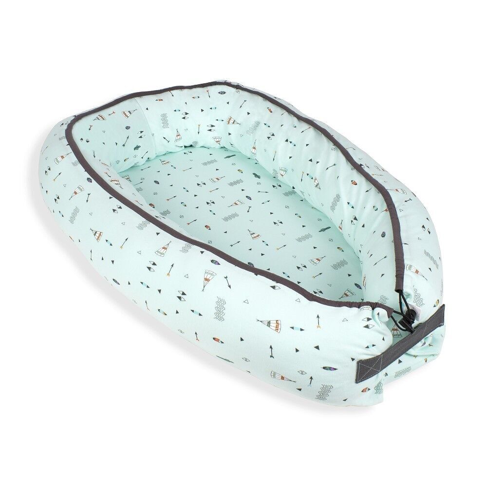 NESTKISSEN - 86X50 - JERSEY BAUMWOLLSTOFF - MOD. CABAÑAS - GRÜN