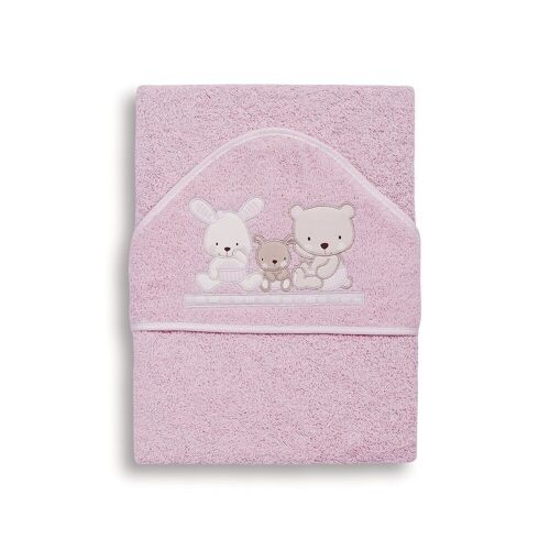 BATH TOWEL - 100X100 - 400 GSM COTTON TERRY - MOD. LOVE - PINK