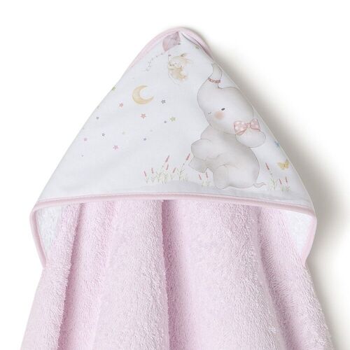 BATH TOWEL 1 X 1 MT. - MOD. ELEFANTE - PINK