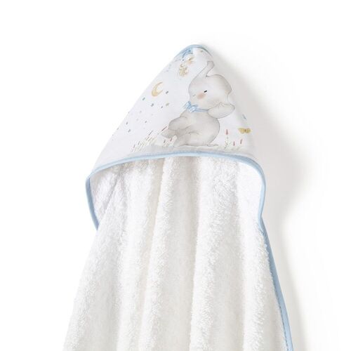 BATH TOWEL 1 X 1 MT. - MOD. ELEFANTE - W/BLUE