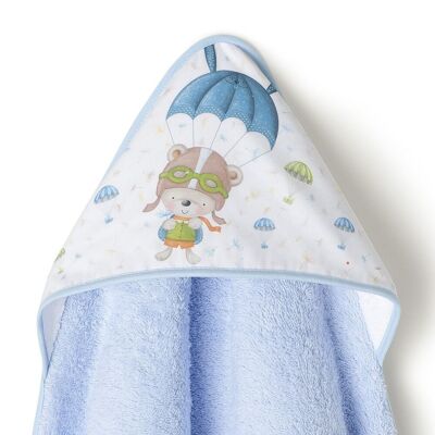 BATH TOWEL 1 X 1 MT. - MOD. PARACAIDISTA - BLUE