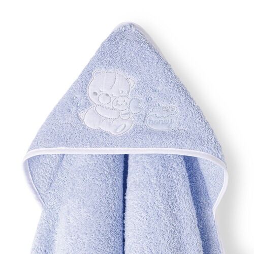 BATH TOWEL - 1X1 MT. MOD. HONEY BEAR - BLUE