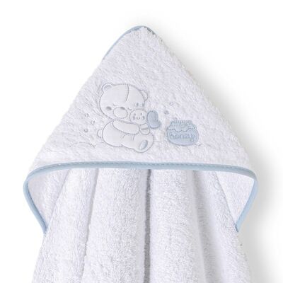 BATH TOWEL - 1X1 MT. MOD. HONEY BEAR - W/BLUE