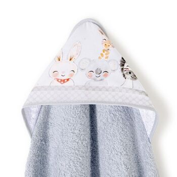 SERVIETTE DE BAIN - 1X1 MT. MOD. ACUARELA - GRIS