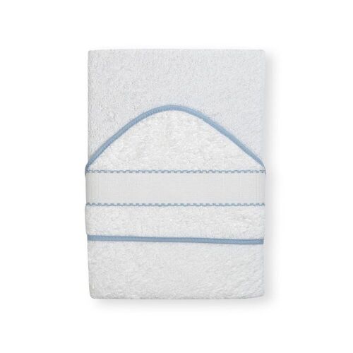 BATH TOWEL 1 X 1 MT MOD. STICH WHITE / BLUE