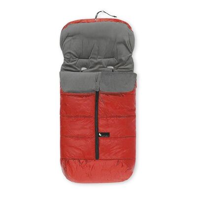 UNIVERSAL FOOTMUFF WATERTIGHT 46X105 CMS - CORAL FLEECE - RED