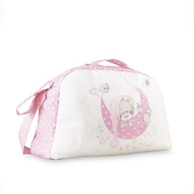 BOLSA PAÑAL MOD. OSO DURMIENDO - ROSA