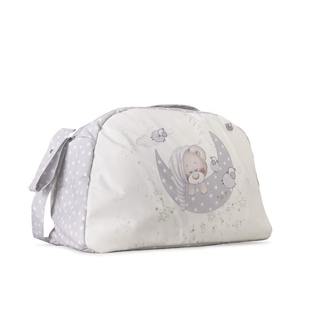 SACCHETTO PANNOLINO MOD. ORSO CHE DORME - GRIGIO