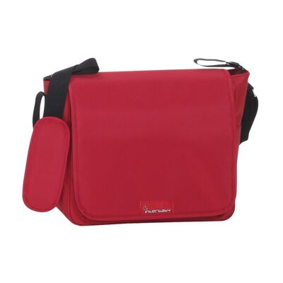 NAPPY BAG - 32x14x31 - WITH CHANGING MAT PLASTIFIED - RED
