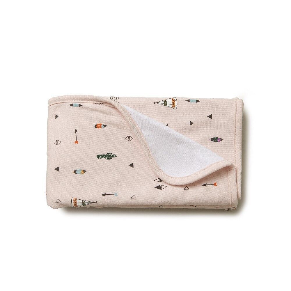 EMPFANGSDECKE - 78X78 - BAUMWOLLSTOFF - MOD. CABAÑA - ROSA