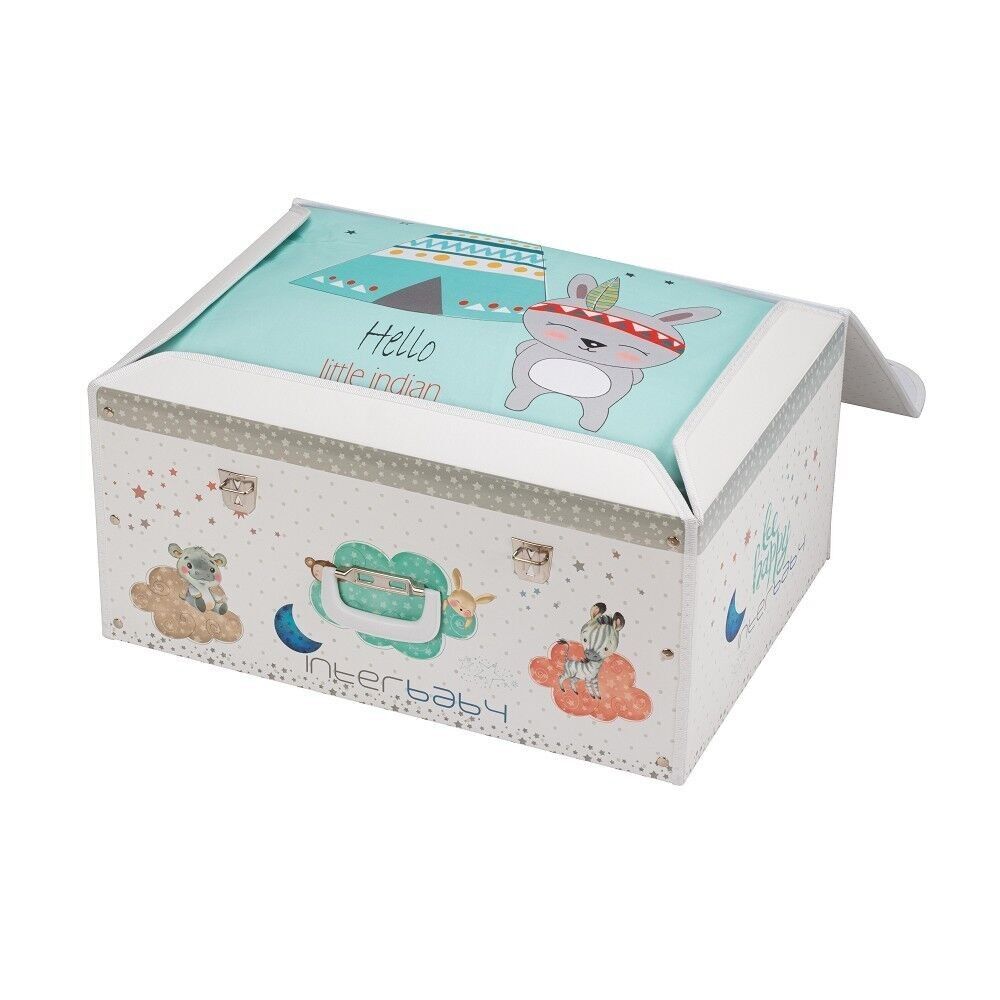 3 PCS. COORDINATED IN BAG + TRUNK - MOD. TIPI-OSO - GREEN