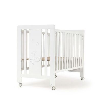 COT BED FOR MATTRESS 60X120 - MOD. MONET - WHITE COLOR