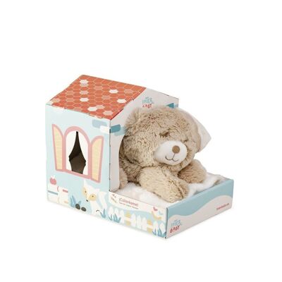 BLANKET + PLUSH TOY + HOUSE - MOD. OSITO - BEIGE