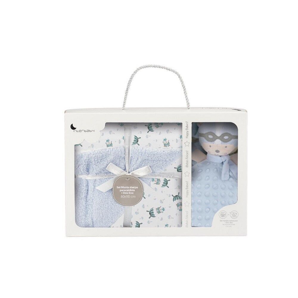 COPERTA DI AGNELLO - MOD. PARACAIDISTA - BLU