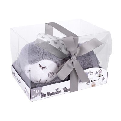 PELUCHE TERMICAL - AVEC GRAINES DE CERISES - MOD. MOUTON - GRIS