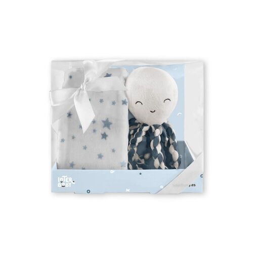 BLANKET + PLUSH TOY - BLUE 2