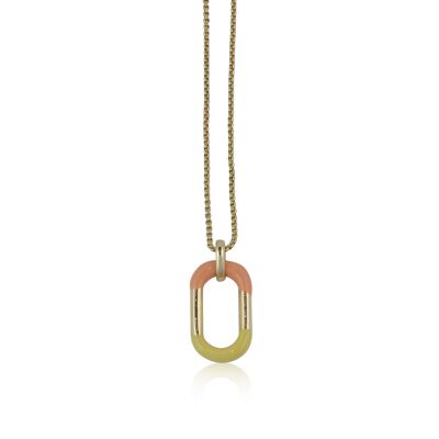 COLLANA PENDENTE SMALTATO HERMIONE COLOR BLOCK 2645