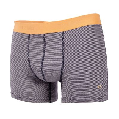 Navy stripes organic cotton boxer shorts