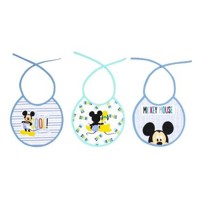 BABY BIB - TERRY COTTON - 20X20 - PACK 3 PCS TIPO2