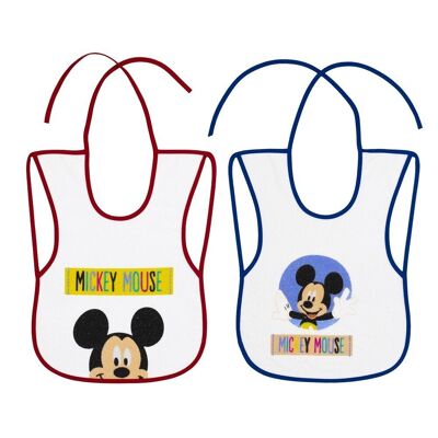 BABY BIB - TERRY COTTON - PLASTIFIED - 25X35 - PACK 2 PCS. TIPO2