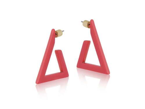 THEA TRIANGLE RESIN HOOP EARRINGS 2621