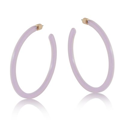 BOUCLES D'OREILLES CRÉOLES RÉSINE MELIA 2620