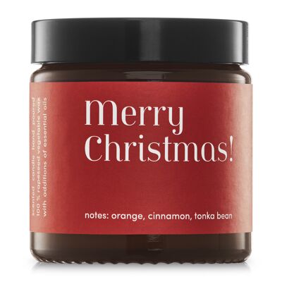 Minimal Mia Colonia Duftkerze Frohe Weihnachten - Orange & Zimt 120g