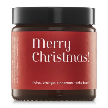 Bougie parfumée Minimal Mia Colonia Merry Christmas - Orange & Cannelle 120g