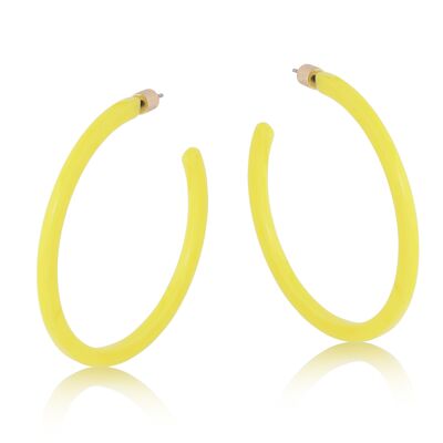 BOUCLES D'OREILLES CRÉOLES RÉSINE THEA 2619