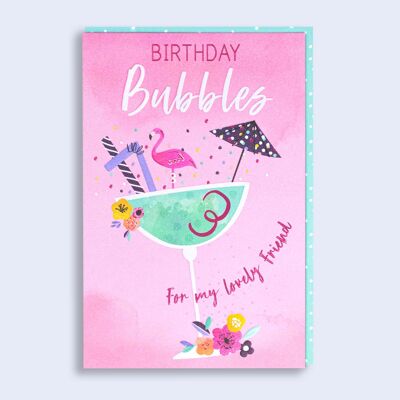 Desear burbujas de cumpleaños