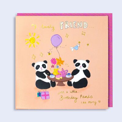 Pickles Happy Birthday Friend Panda Tea Party