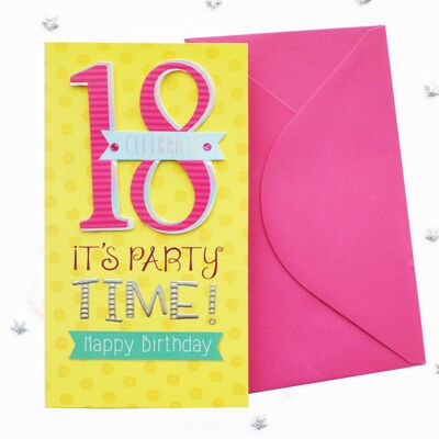 Double Digits 18th Birthday Card Female