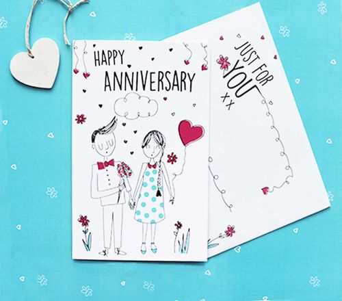 Doodles   Anniversary Card