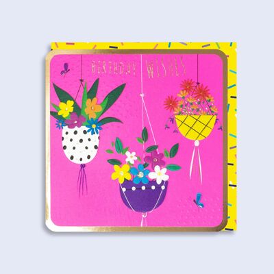 Luminous  Neon Card Flower Baskets