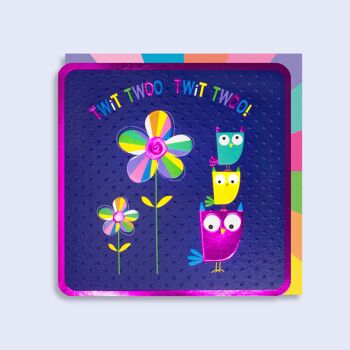 Carte Néon Lumineux Twit Twoo Twit Twoo 1